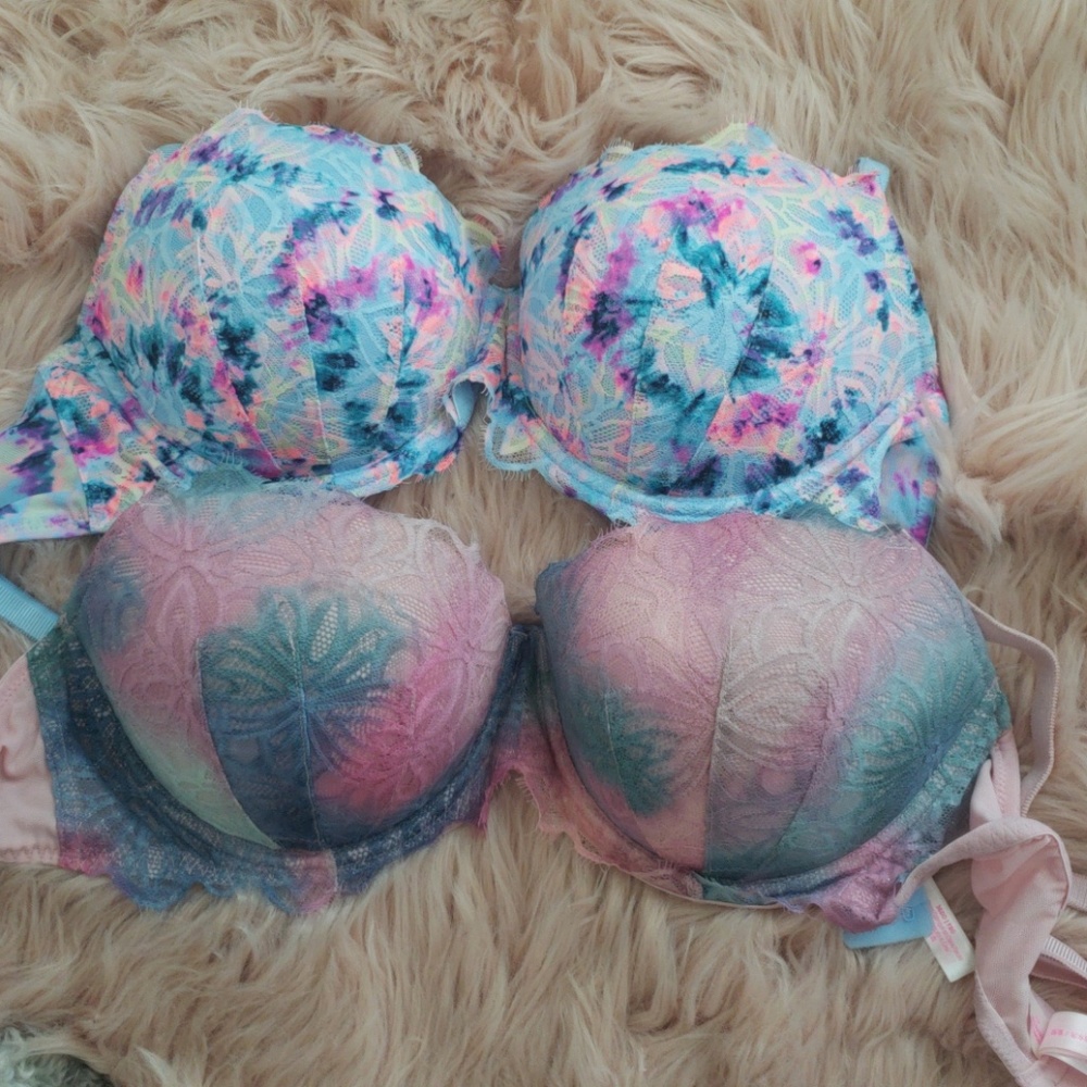 Set of Pink Date Night Push Up Bras